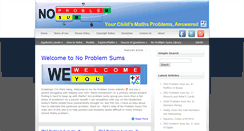 Desktop Screenshot of noproblemsums.com